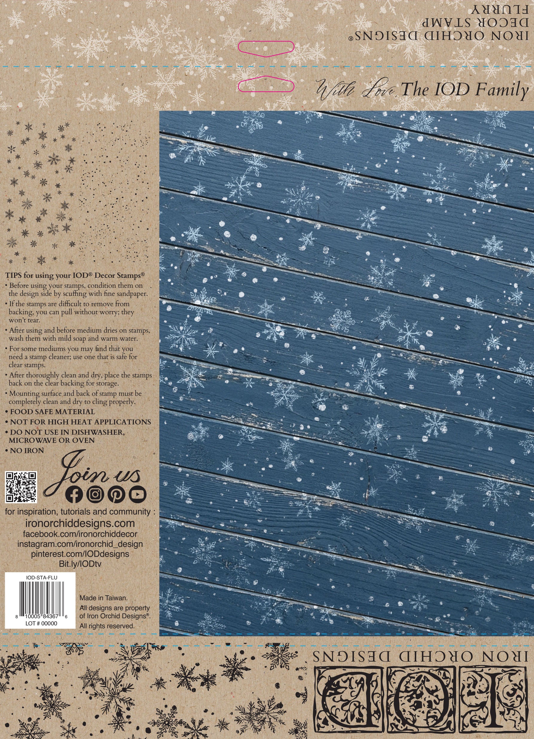 IOD Flurry Stamp 12x12