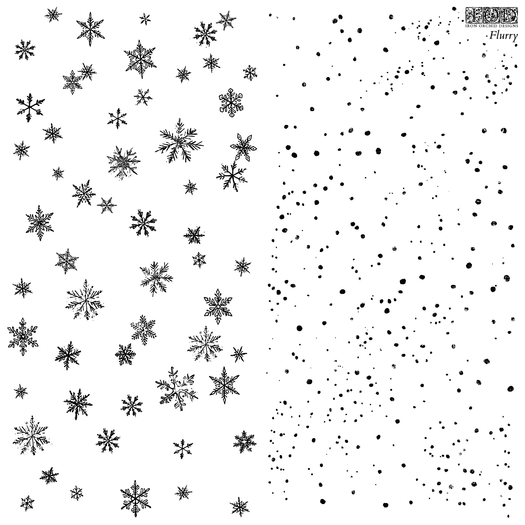 IOD Flurry Stamp 12x12