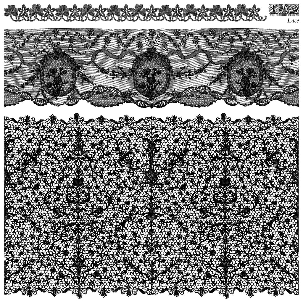 IOD Lace Stamp 12x12
