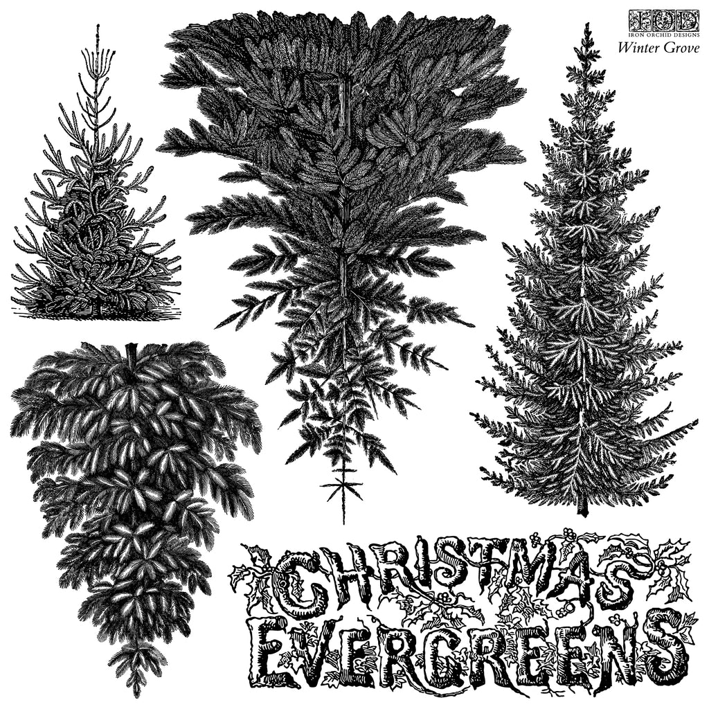 IOD Winter Grove Stamp 12x12