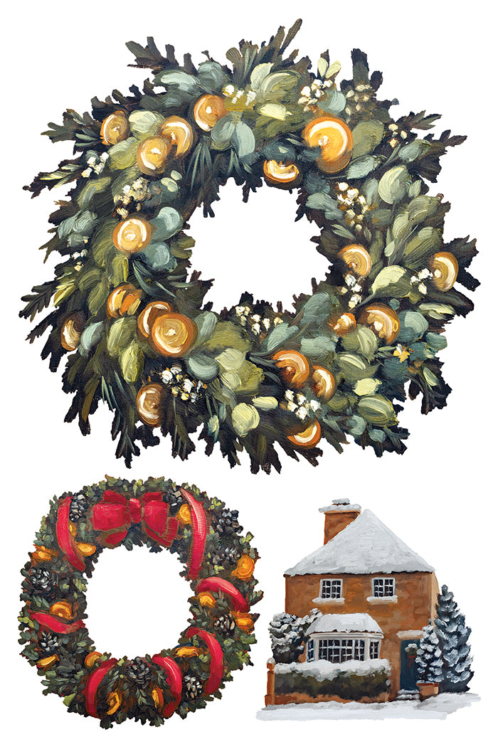 IOD A Cotswold Christmas Transfer 8x12