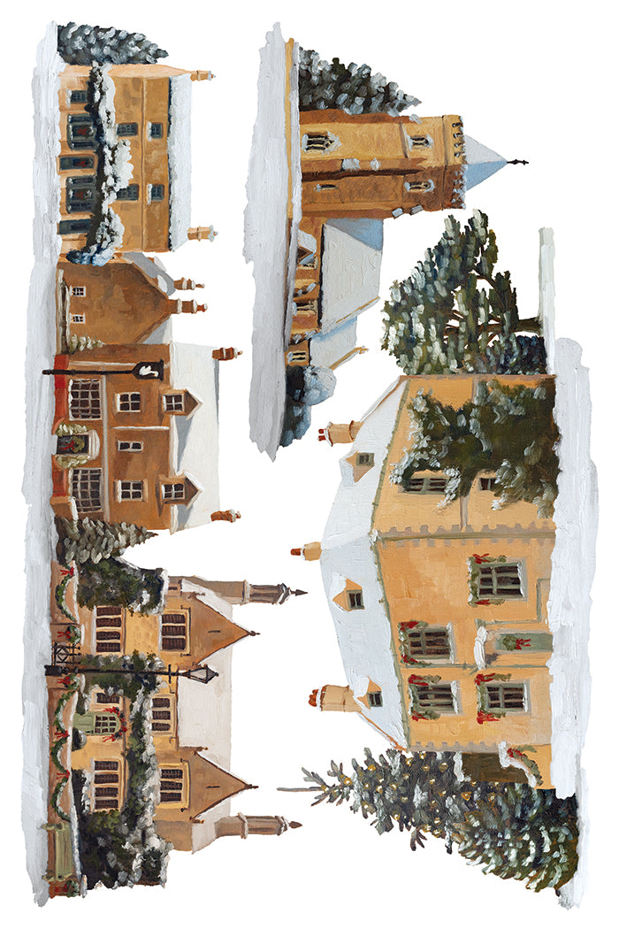 IOD A Cotswold Christmas Transfer 8x12