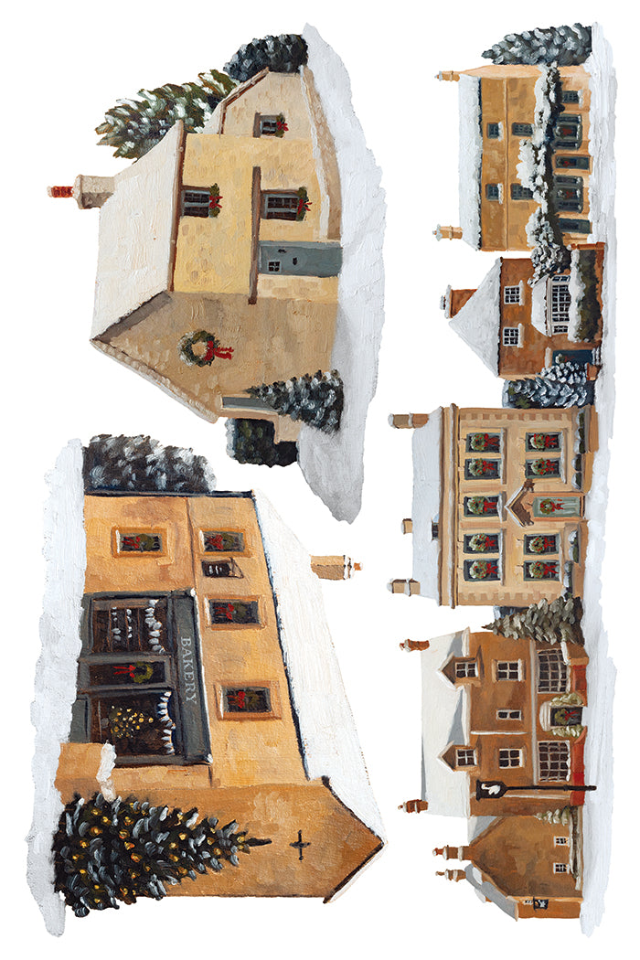 IOD A Cotswold Christmas Transfer 8x12