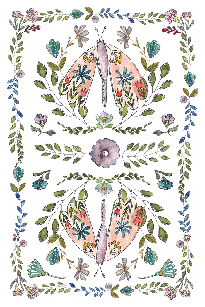 IOD Fern Fables Transfer 8X12