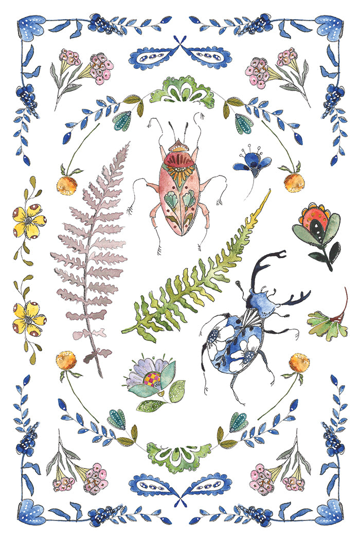 IOD Fern Fables Transfer 8X12