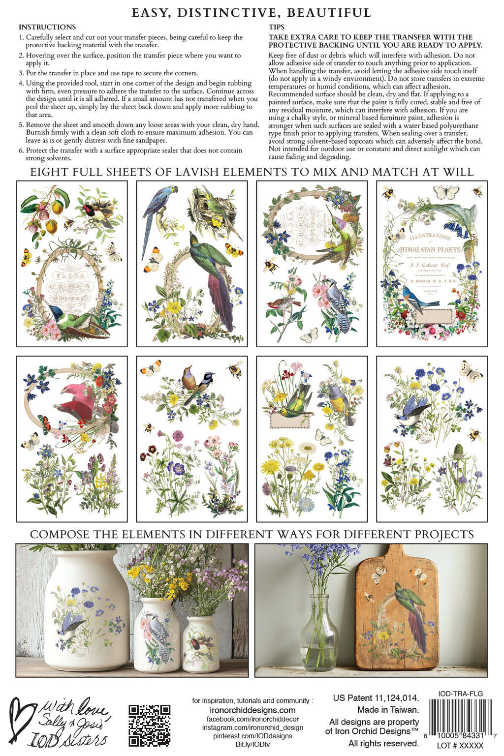 IOD Flora Greca Transfer 8x12