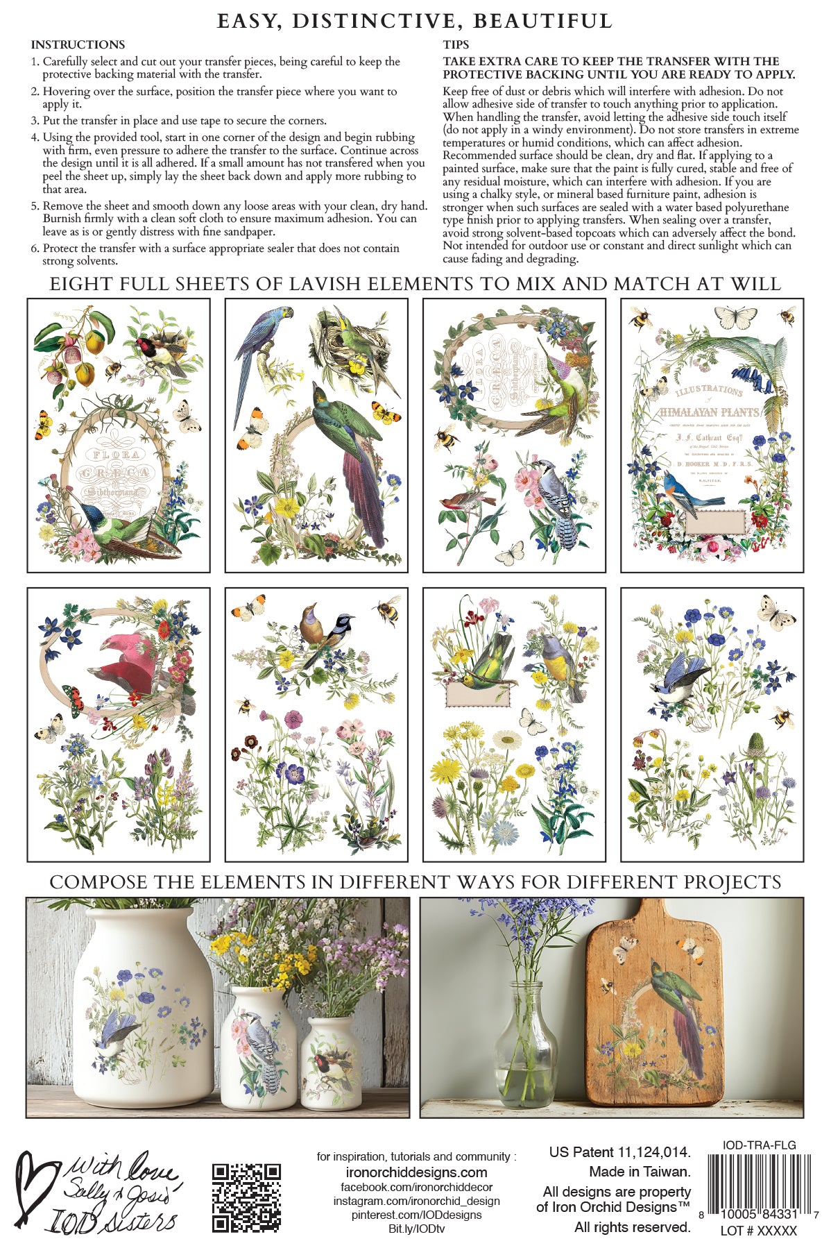 IOD Flora Greca Transfer 8x12