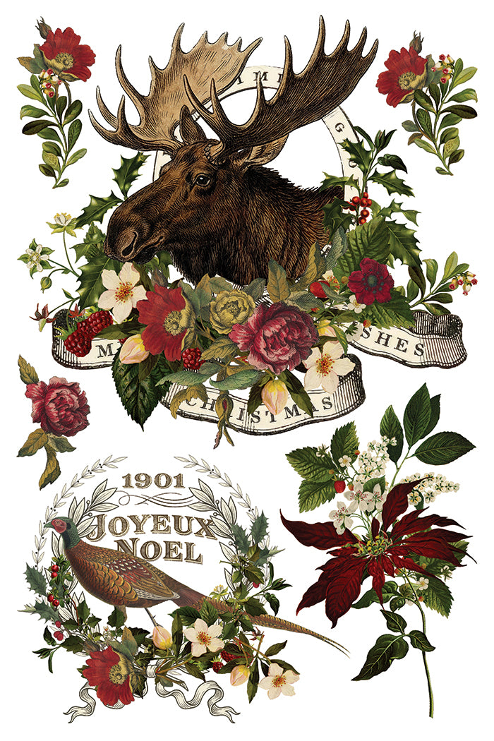 IOD Stag Tavern Transfer 8x12