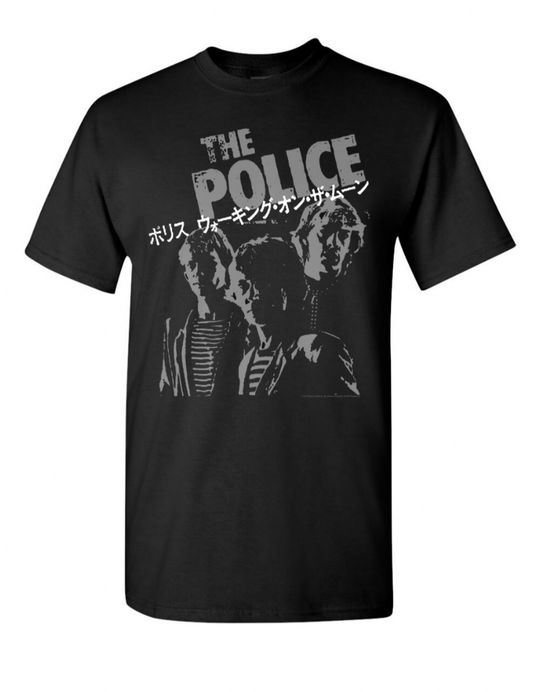 The Police Japan Photo Shirt S - Blue Moon Vintage Mercantile