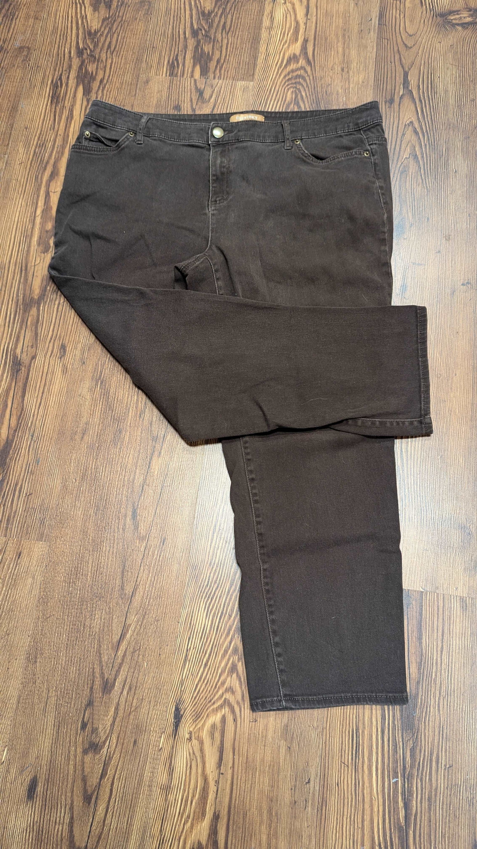 Ellen Tracy Black Jeans SZ: 16W - Blue Moon Vintage Mercantile