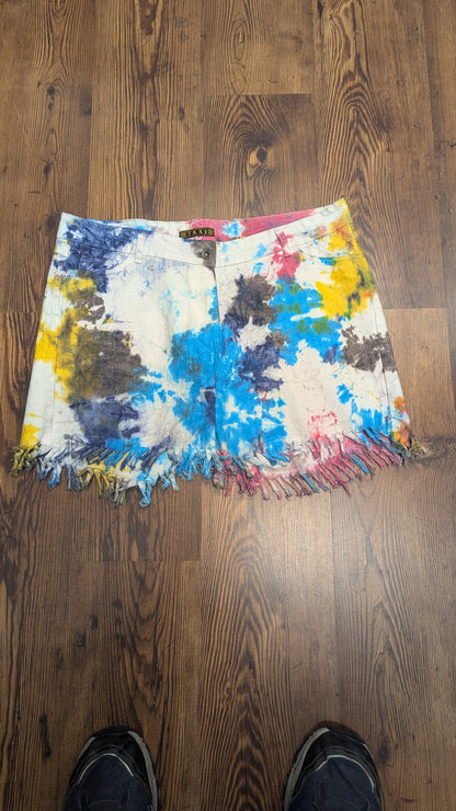 TAXI Tie Dye Shorts XL - Blue Moon Vintage Mercantile