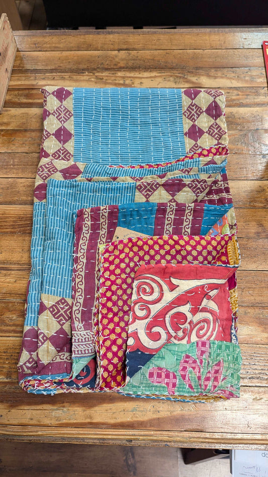 Kantha Quilt - Blue Moon Vintage Mercantile