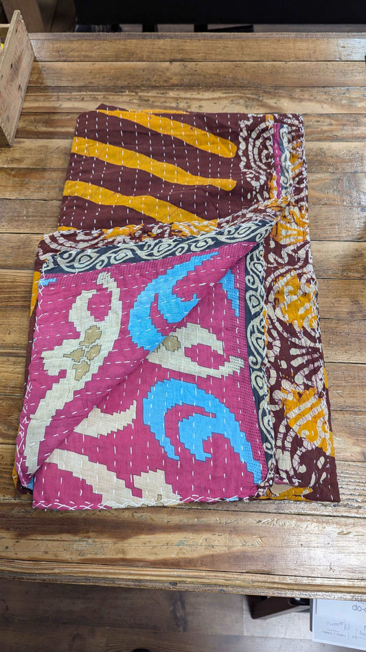 Kantha Quilt - Blue Moon Vintage Mercantile