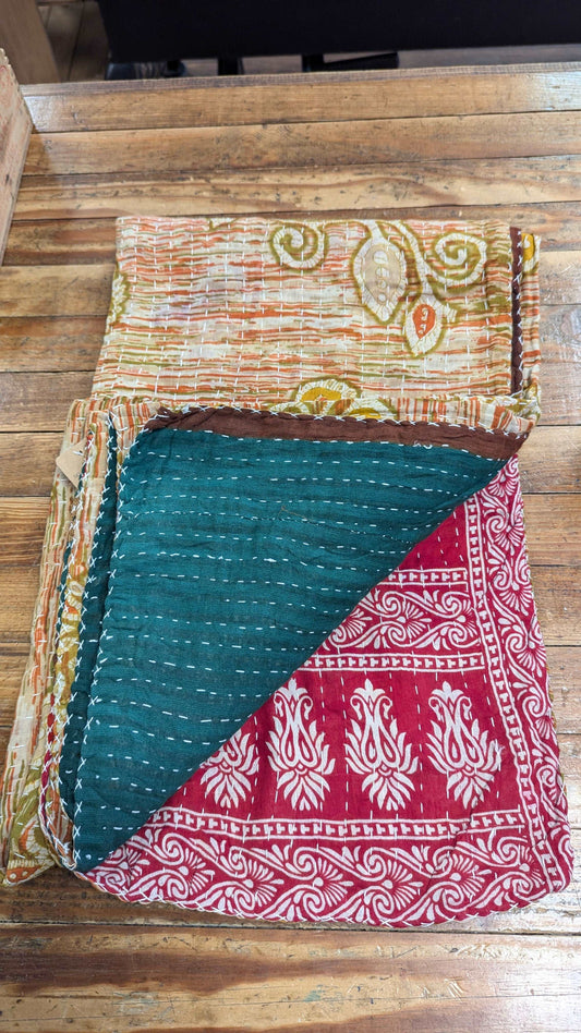 Kantha Quilt - Blue Moon Vintage Mercantile