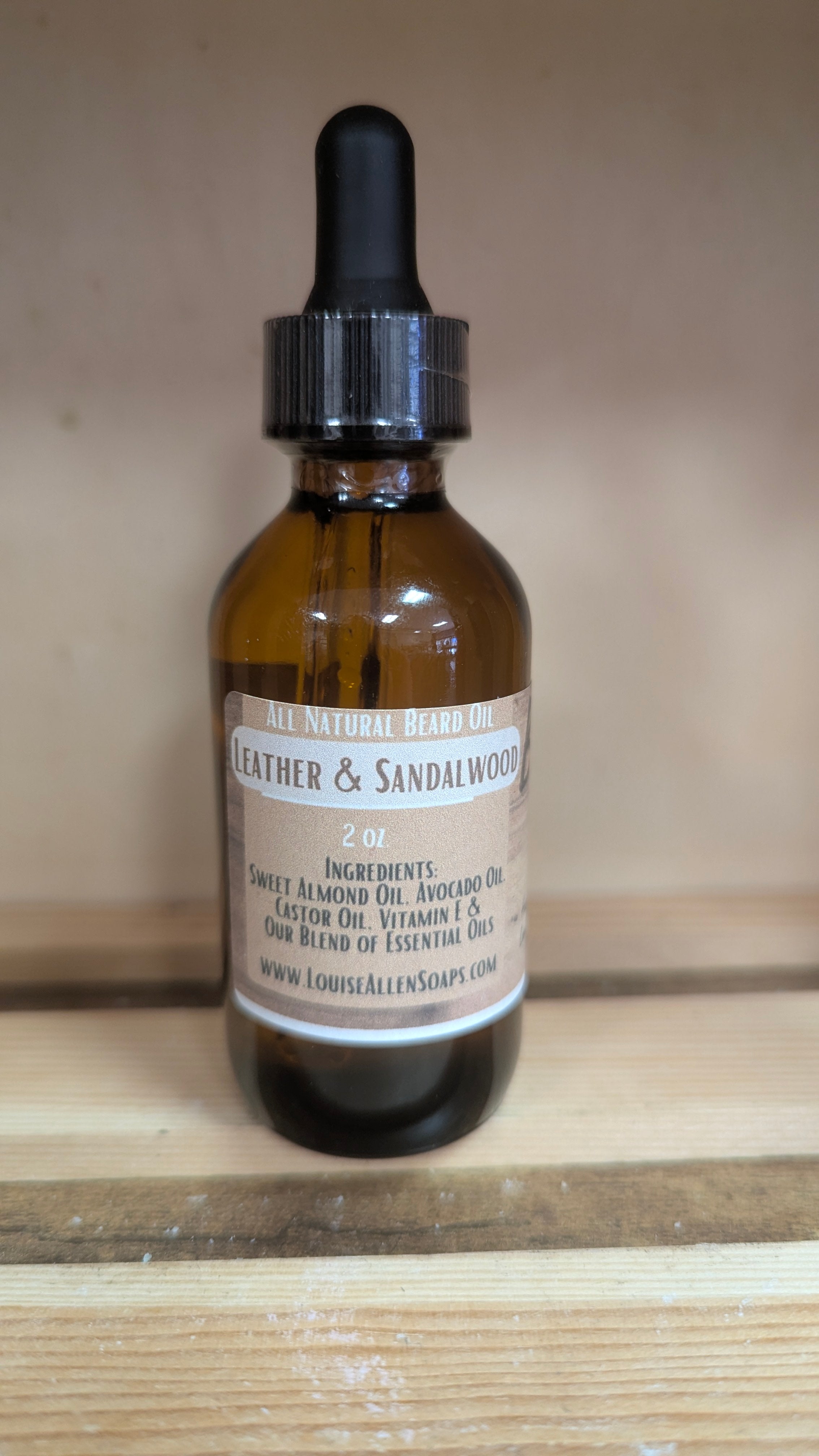 Leather & Sandlewood Beard Oil 2oz
