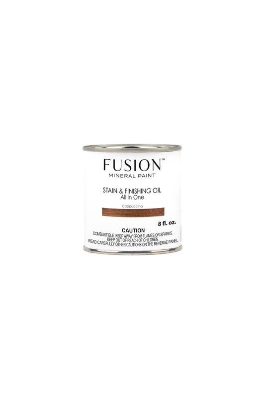 Fusion Stain & Finishing Oil (SFO) 237ml Cappuccino - Blue Moon Vintage Mercantile