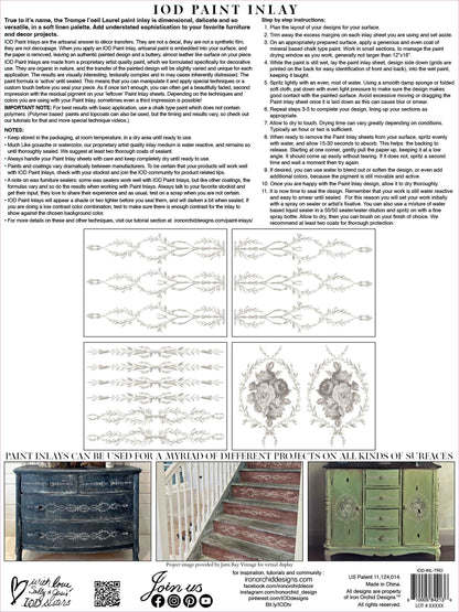 Trompe L'oeil Laurel Paint Inlay