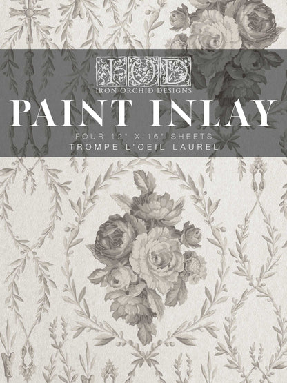 Trompe L'oeil Laurel Paint Inlay