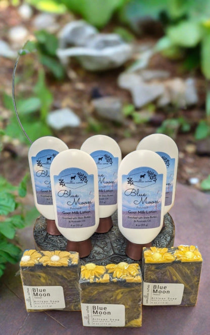 Blue Moon Exclusive Handmade Goat Milk Lotion by: Amillia Acres - Blue Moon Vintage Mercantile