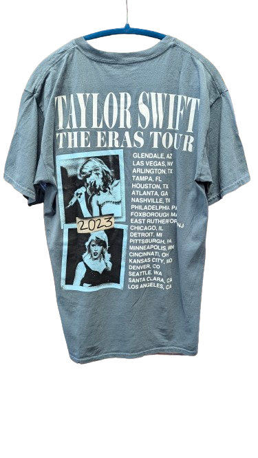 Taylor Swift Eras Tour T-Shirt SZ:  LG - Blue Moon Vintage Mercantile