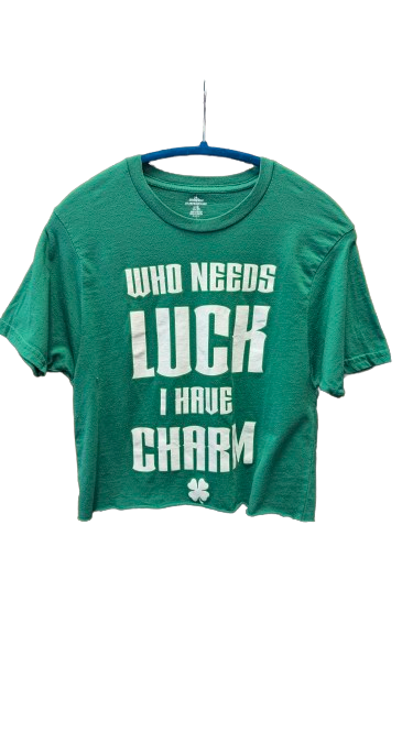 Who Needs Luck Crop SZ:SM - Blue Moon Vintage Mercantile