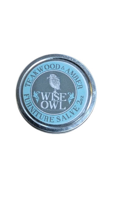 Wise Owl Furniture Salve Teakwood & Amber 2 oz - Blue Moon Vintage Mercantile