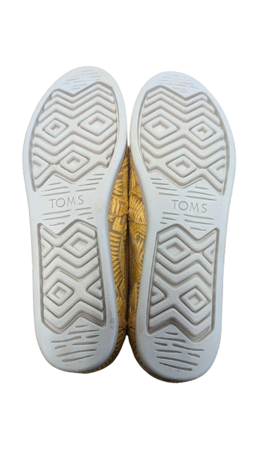 Toms Women's Alpargata Golden Yellow Geo Lace SZ:7 NWT - Blue Moon Vintage Mercantile