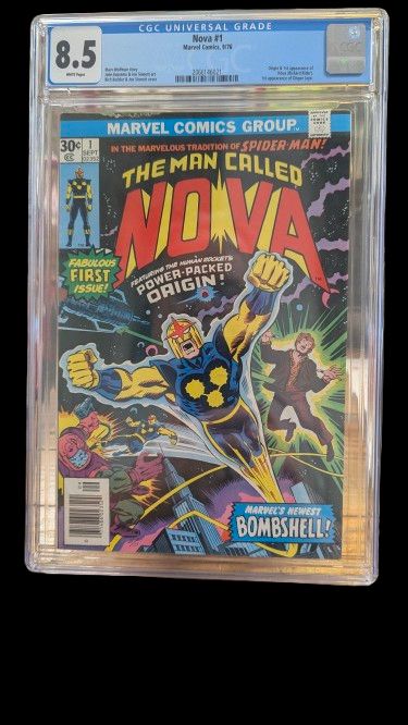 The Man Called NOVA #1 09/76 CGC GRADED 8.5