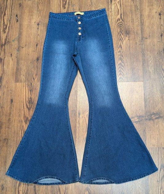 Toast Bell Bottoms SZ:  LG - Blue Moon Vintage Mercantile