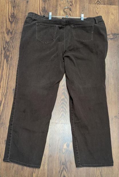 Ellen Tracy Black Jeans SZ: 16W - Blue Moon Vintage Mercantile