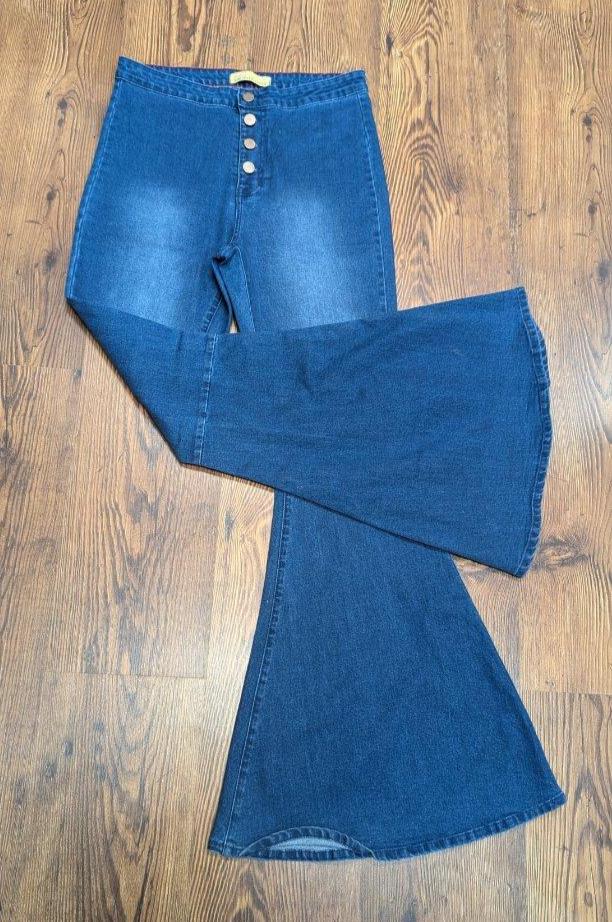 Toast Bell Bottoms SZ:  LG - Blue Moon Vintage Mercantile