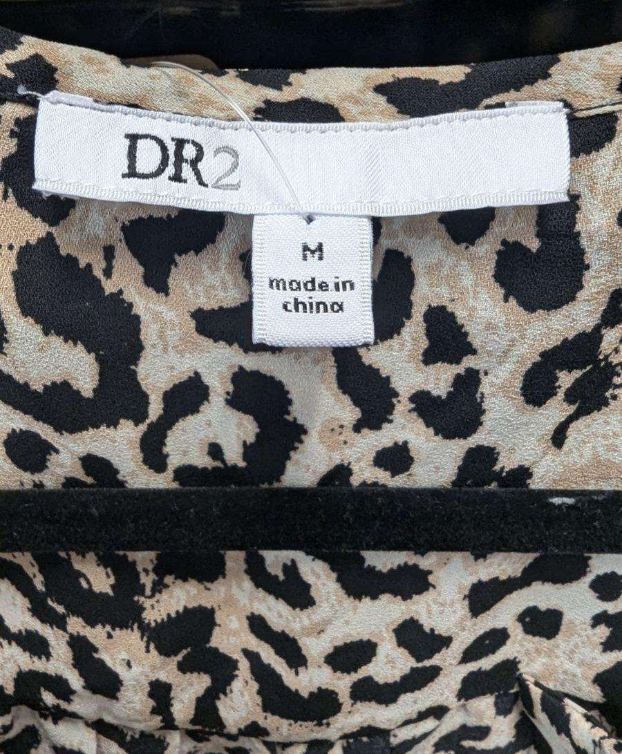 DR2 Animal Print Top SZ MD - Blue Moon Vintage Mercantile