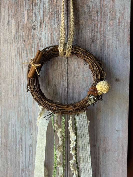 6" Successful New Beginnings Wreath - Blue Moon Vintage Mercantile